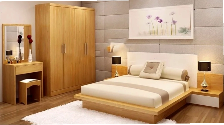 Giường ngủ được đặt sát tường, cần lưu ý về sự thông thoáng