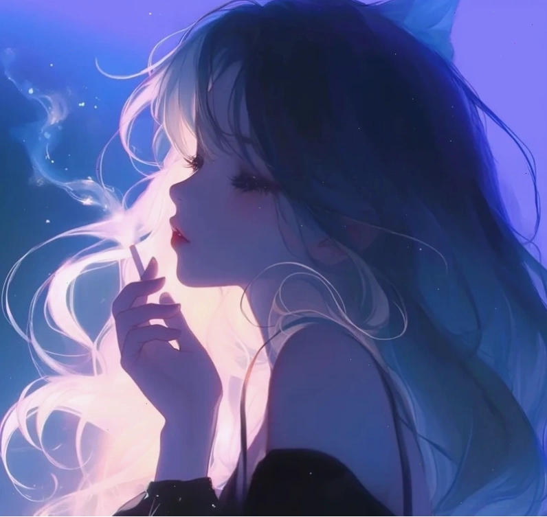 Hình ảnh anime buồn thể hiện tâm trạng sâu lắng