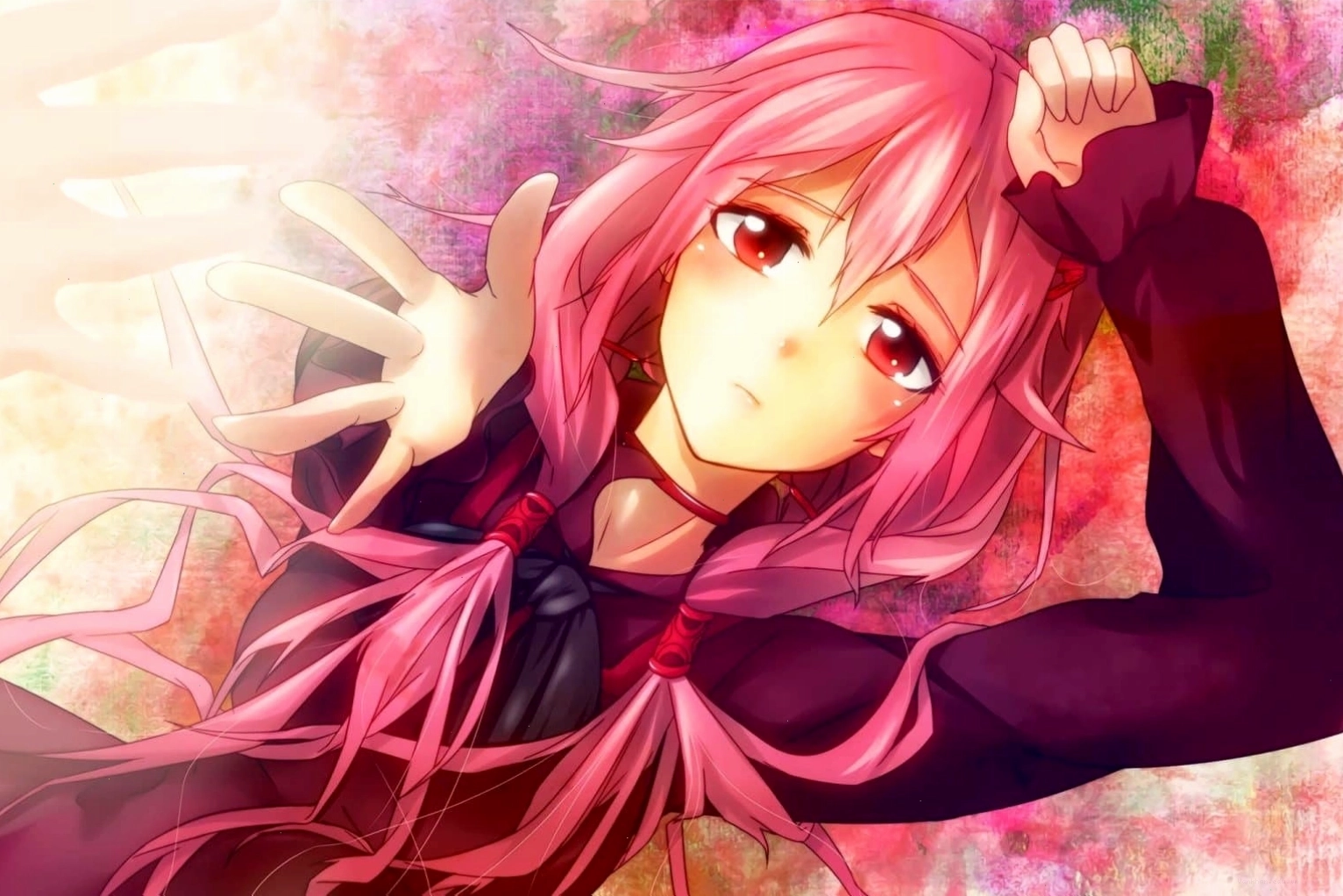 Hình ảnh anime nữ buồn với đôi mắt to tròn ngấn lệ