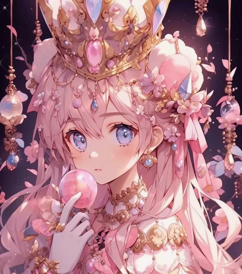Hình ảnh anime nữ Thiên Bình với vẻ đẹp cân đối và thanh thoát