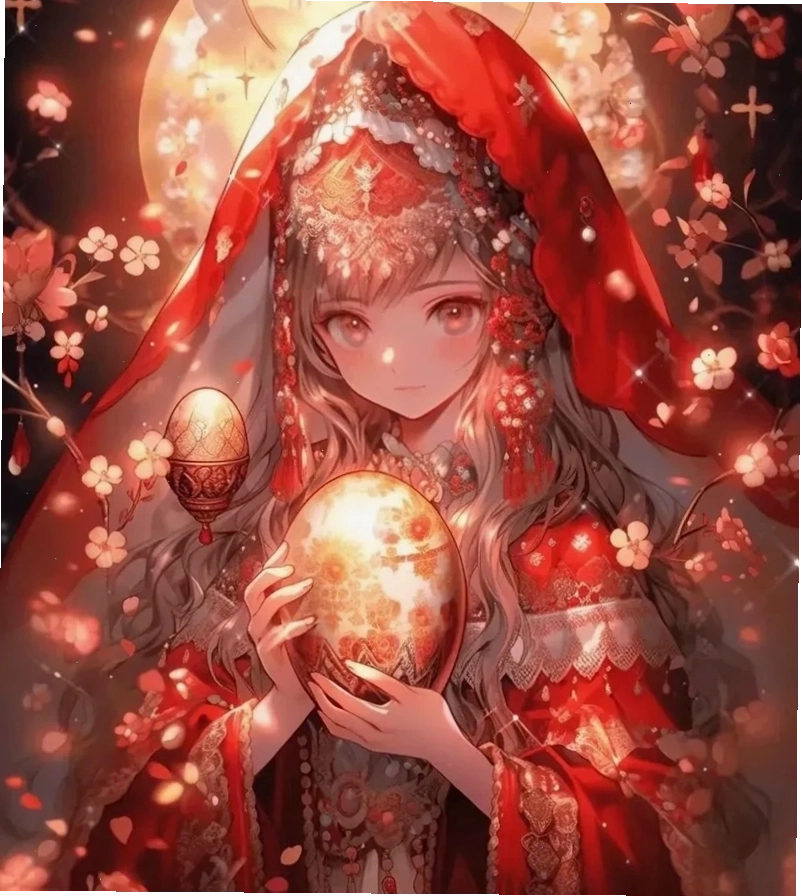 Hình ảnh anime nữ Xử Nữ với vẻ ngoài chỉn chu và thanh lịch