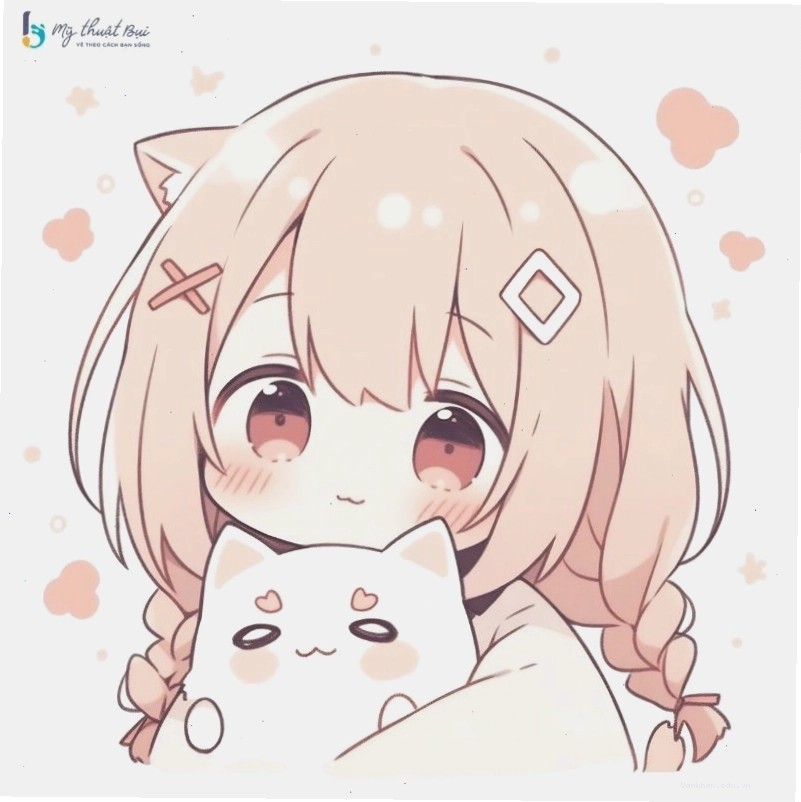 Hình ảnh chibi nữ cute với trang phục hiện đại