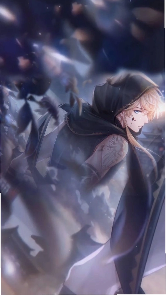 Hình ảnh nam anime giấu mặt đầy bí ẩn