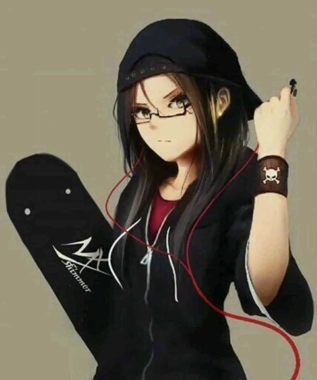 Hình Anime Nữ Ngầu Lạnh Lùng Đeo Kính cool nhất