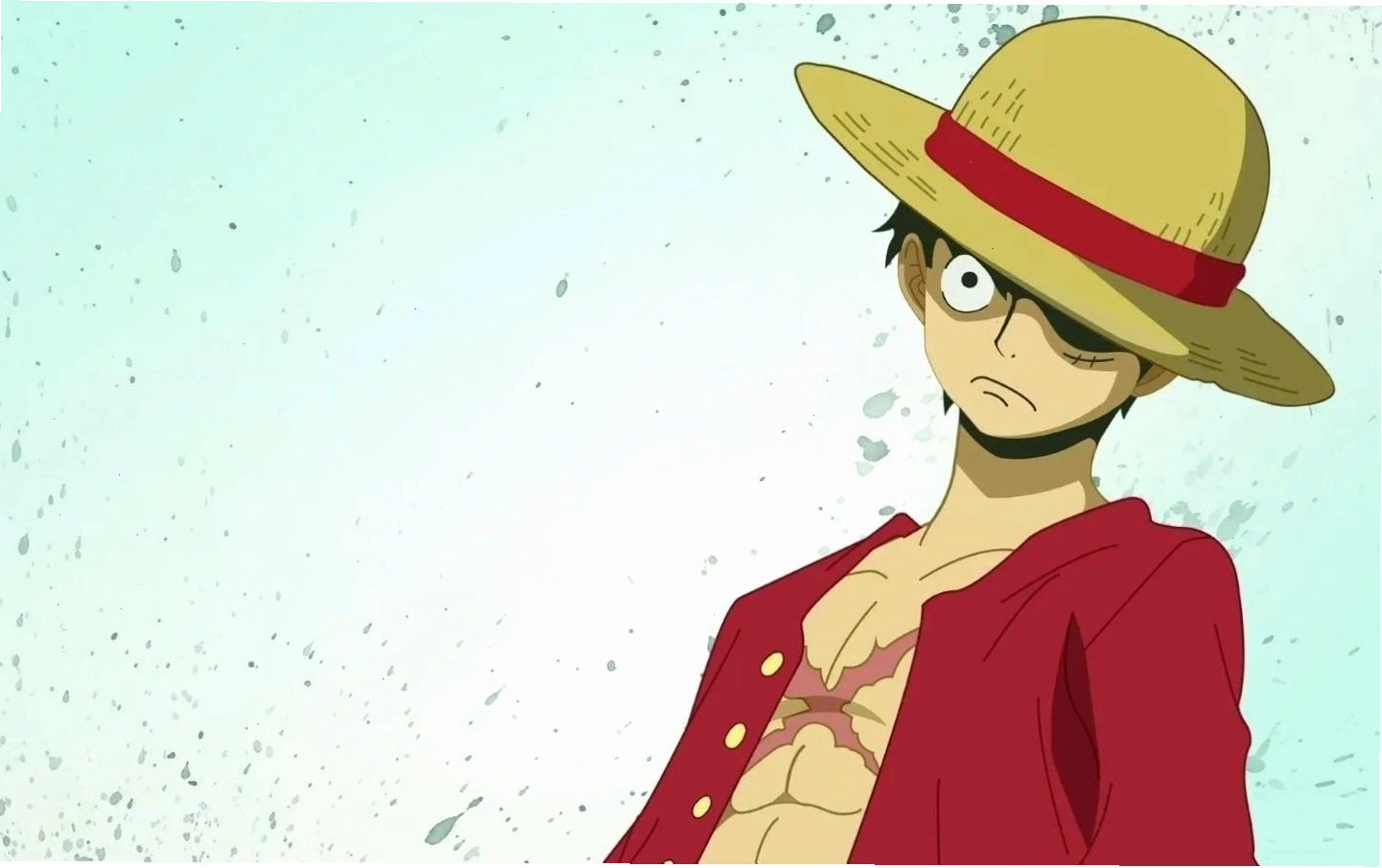 Hình nền anime Luffy trong trạng thái nghiêm túc khi lâm trận