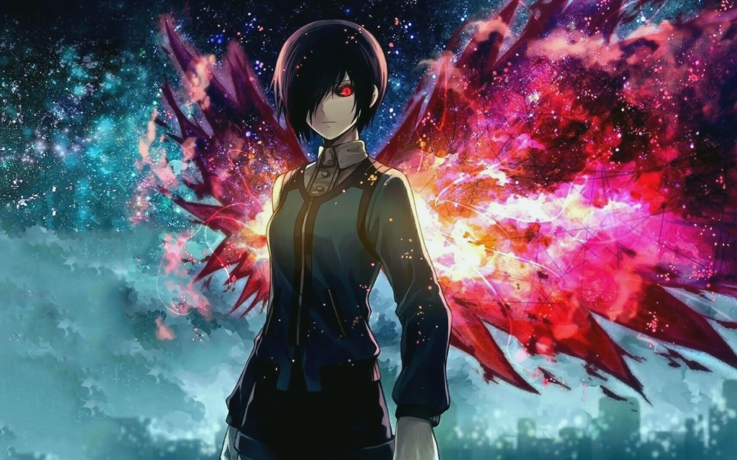 Hình nền anime nhân vật nam quyền lực với sức mạnh vượt trội