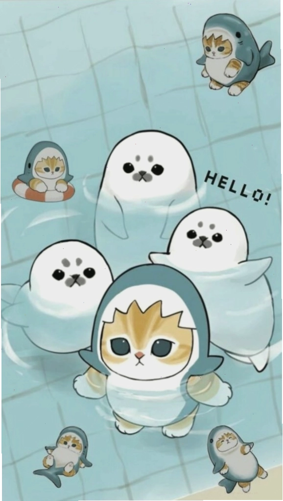Hình nền Chibi chú chó Alaska