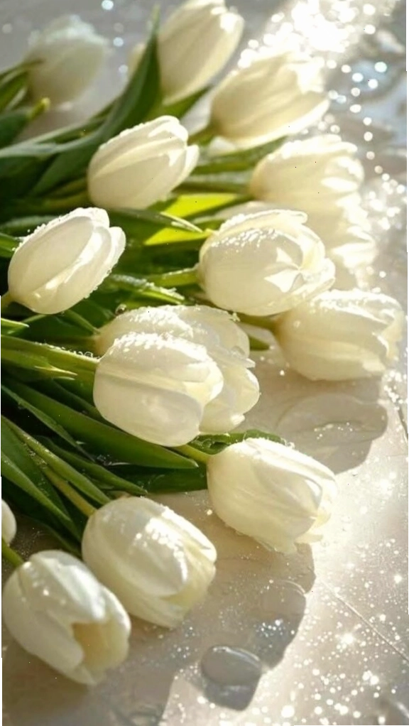 Hình nền hoa tulip tím lãng mạn