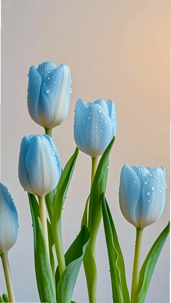 Hình nền hoa tulip với hiệu ứng bokeh