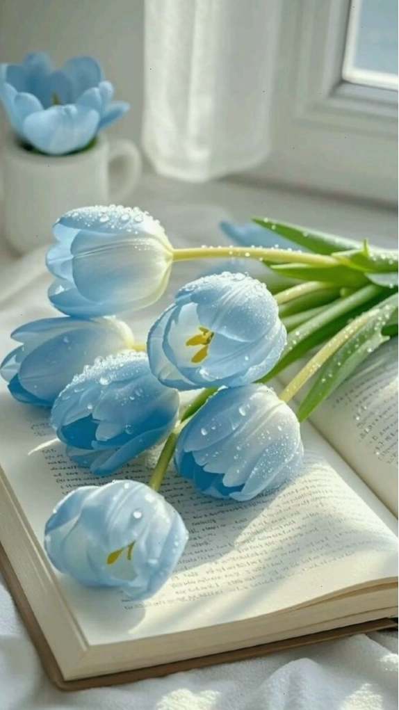 Hình nền hoa tulip với màu sắc tương phản