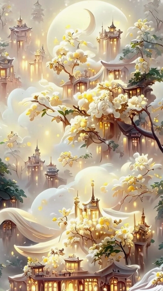 Hình nền Lâu đài vàng ngọc vinh hoa cho người mệnh Kim