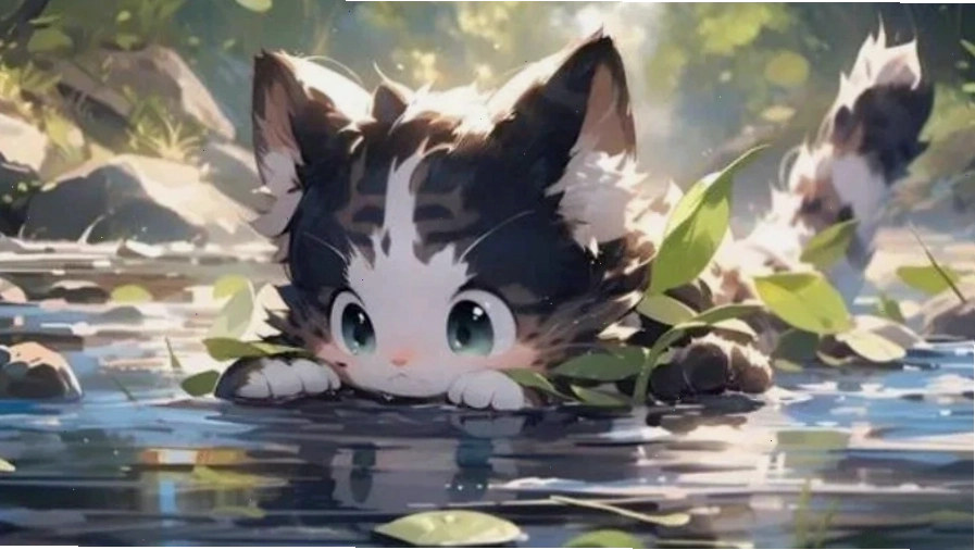 Hình nền máy tính anime ngầu với nhân vật hành động