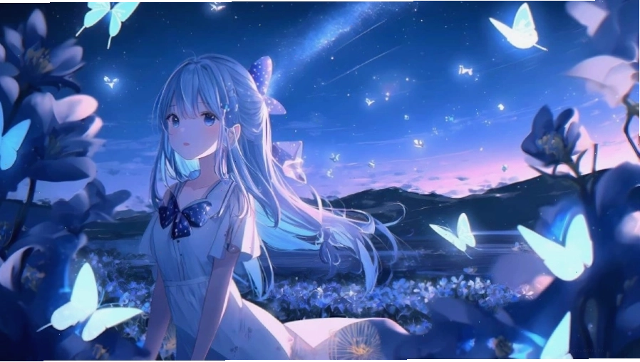 Hình nền máy tính anime nữ dễ thương