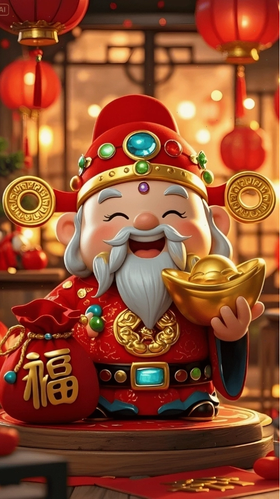 Hình nền Ông Thần Tài full HD rạng rỡ mang ý nghĩa tài lộc dồi dào