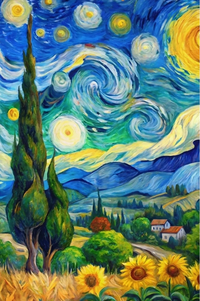 Hình nền The Bedroom của Van Gogh, không gian phòng ngủ đơn sơ