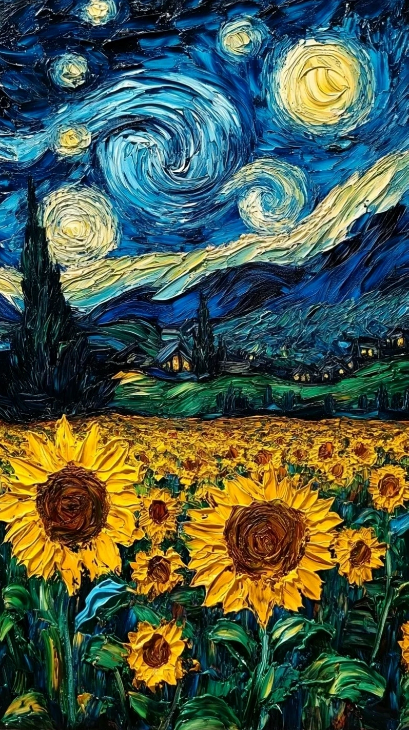 Hình nền The Potato Eaters của Van Gogh, khắc họa cuộc sống nông dân chân thực
