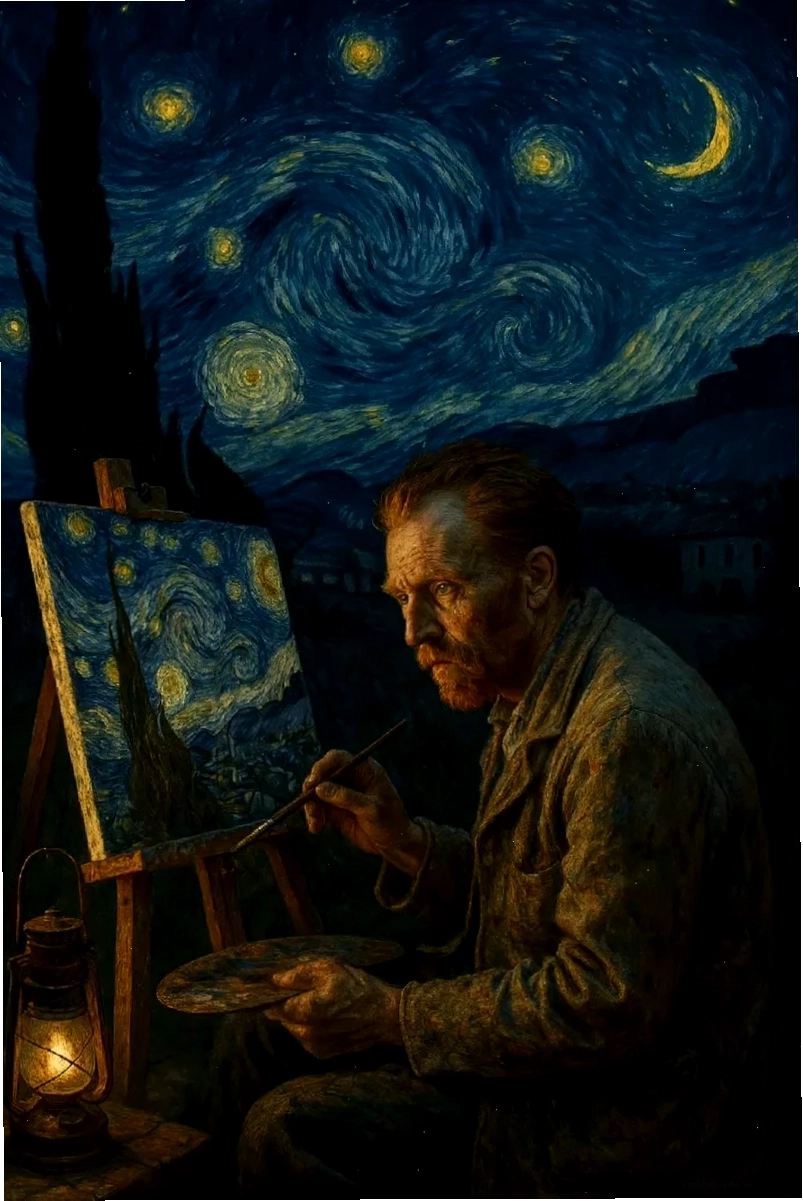 Hình nền The Sower của Van Gogh, người gieo hạt trên cánh đồng