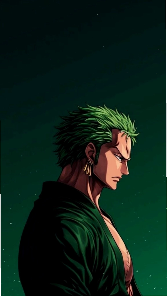 Hình nền Zoro One Piece góc nghiêng trầm lặng