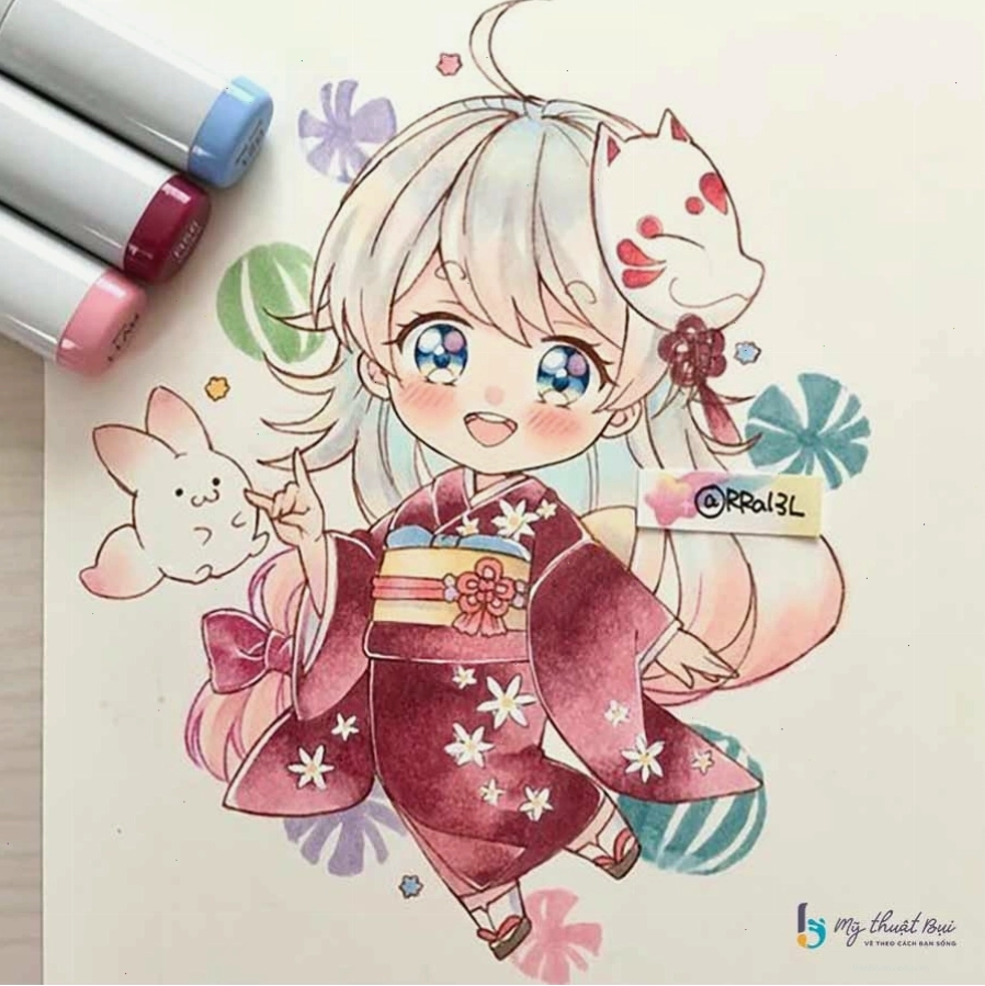 Hình vẽ anime chibi nam cực kỳ đáng yêu