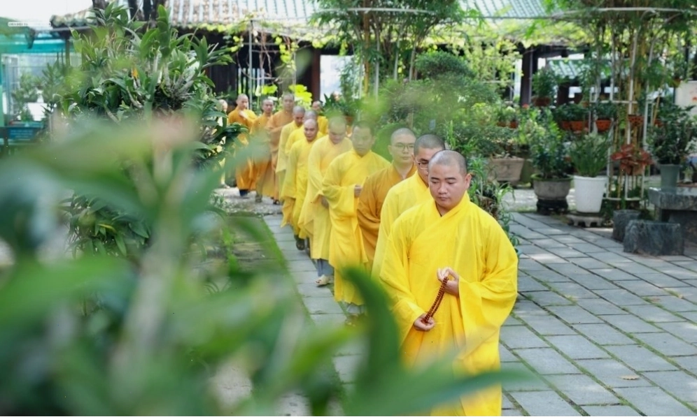 Không gian Chùa Diệu Pháp ở Bình Thạnh ngập tràn cây xanh, thoáng mát