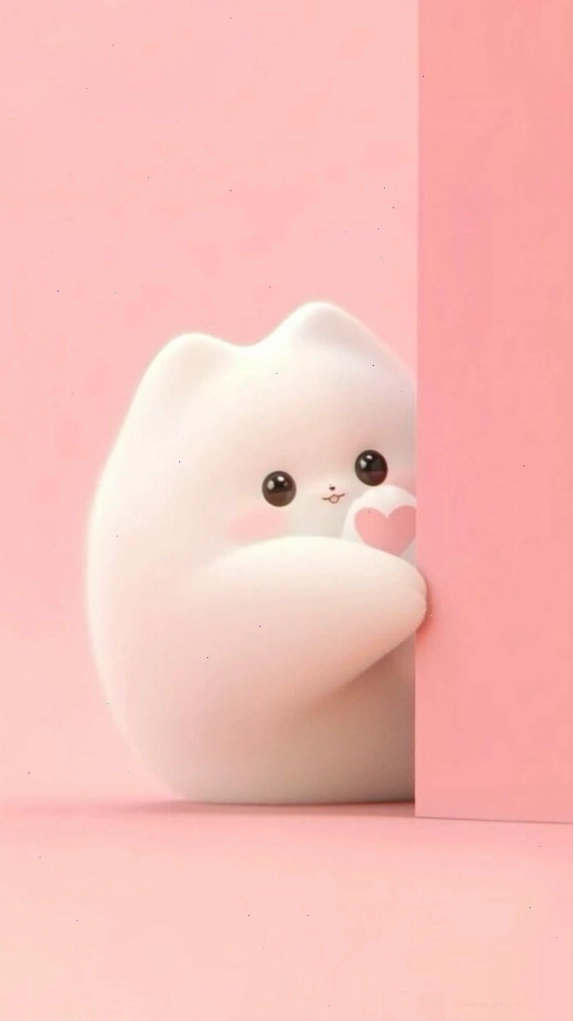 Không gian phòng ngủ với tông màu hồng pastel trơn ấm áp và dễ chịu