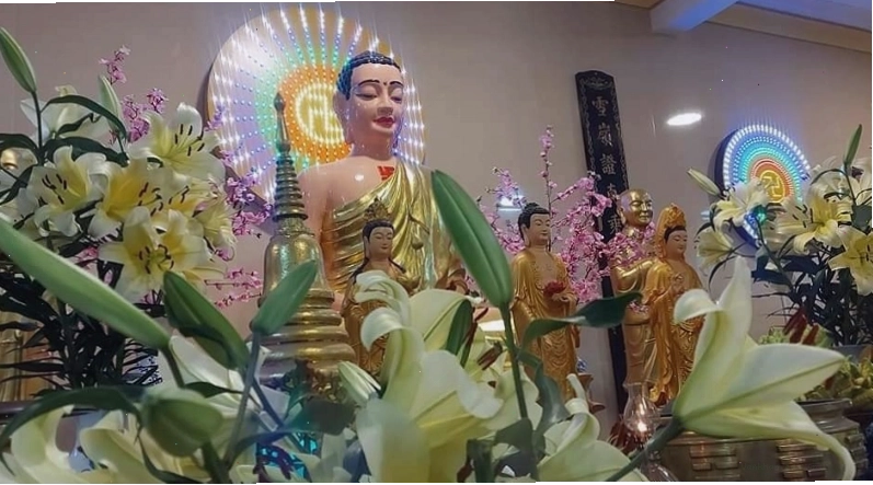 Không gian yên bình tại Chùa Kim Sơn, mang đến cảm giác thư thái cho du khách