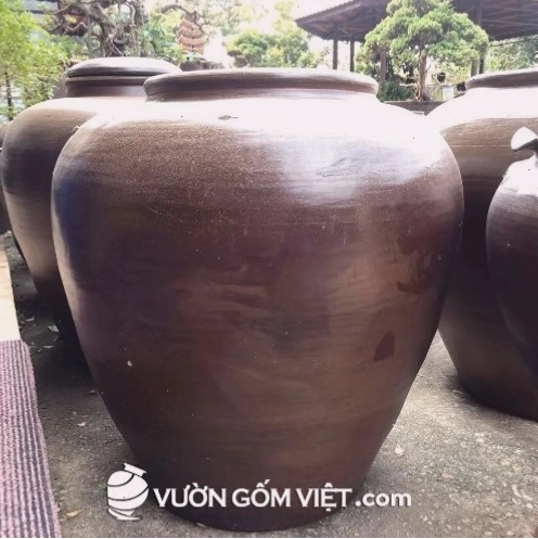 Lu nước phong thủy Bát Tràng vẽ vàng