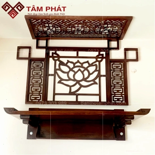 Mẫu bàn thờ treo tường nhỏ gọn