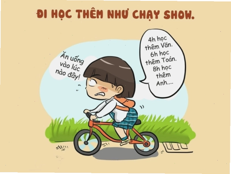 Meme "tình trạng đi học hiện nay"