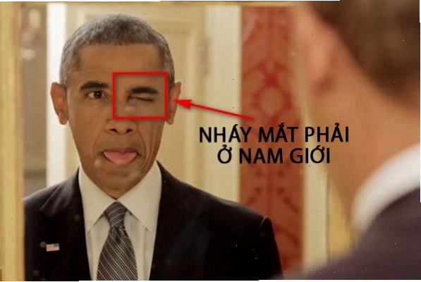 Nam giới bị giật mí mắt dưới bên phải có thể sắp gặp may mắn