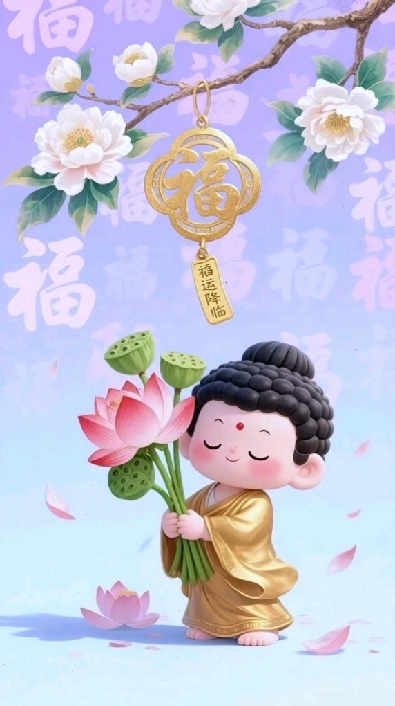 Nguyện cầu bình an và may mắn với hình ảnh hoa sen thanh tao