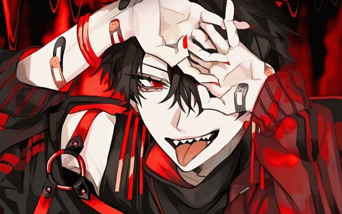 Nhân vật anime nam trong tư thế chiến đấu đầy nguy hiểm và cuốn hút