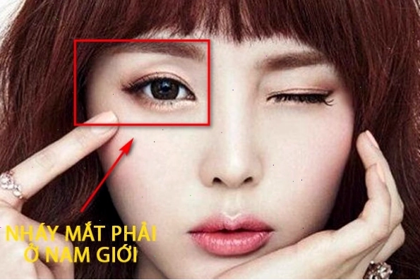 Nháy mắt phải ở nữ giới theo quan niệm dân gian