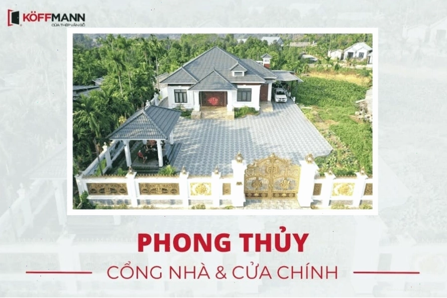 Phong thủy cổng nhà và cửa chính giúp gia chủ gặp nhiều may mắn