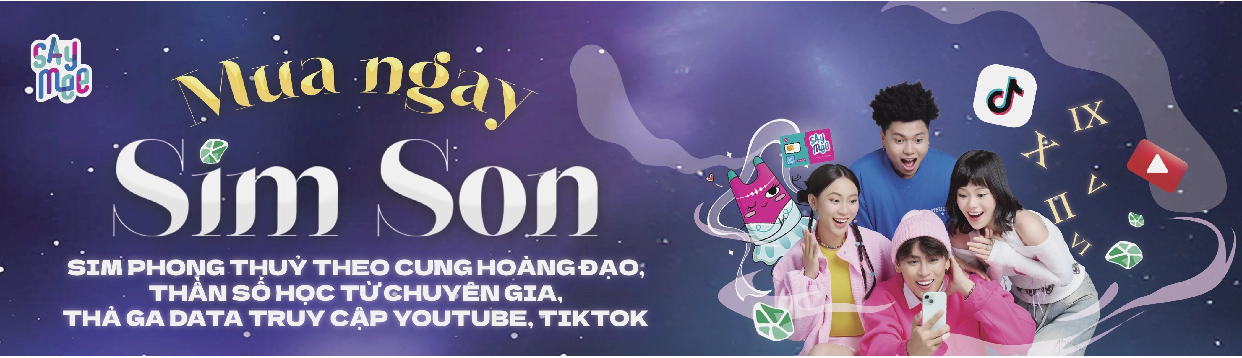 SIM phong thủy theo cung hoàng đạo Saymee