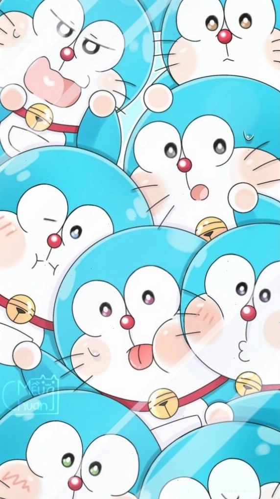 Toàn đội quân Doraemon xanh biếc, tinh nghịch tràn đầy năng lượng