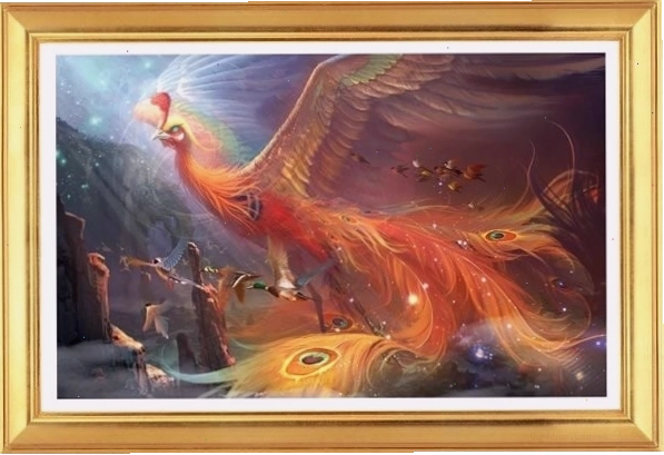 Tranh phong thủy Phượng Hoàng cho người mệnh Thổ