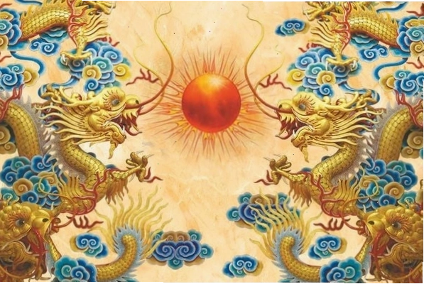 Tranh phong thủy Rồng Vàng cho người mệnh Thổ