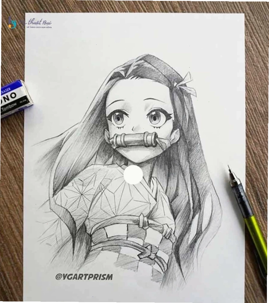 Tranh vẽ anime nam với phong cách học đường