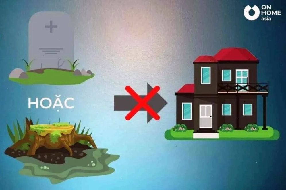 Tránh xây nhà trên đất nghĩa trang hoặc đầm lầy