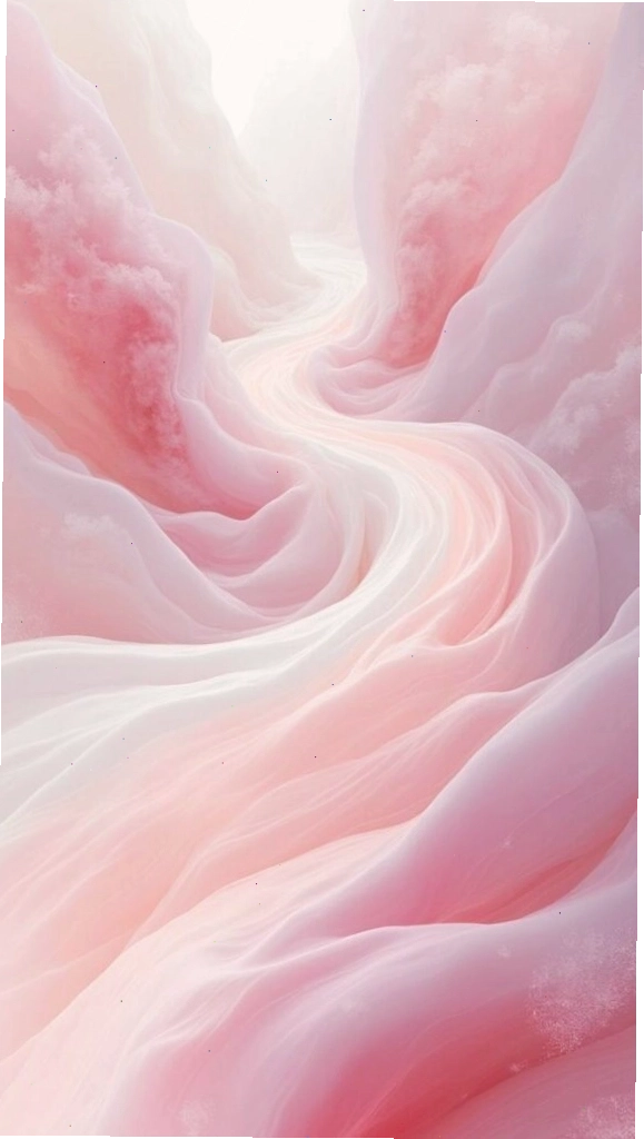 Vệt lụa hồng pastel mềm mại như giấc mơ nhẹ
