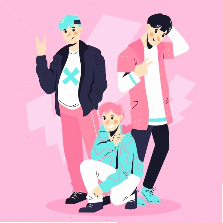 Ý tưởng nhóm nhạc nam k-pop chibi
