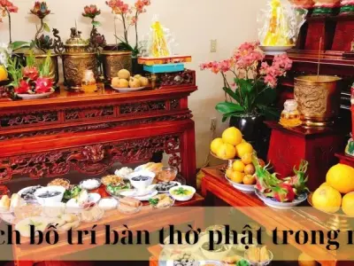 Hé lộ cách bố trí bàn thờ phật trong nhà thu hút lộc lá