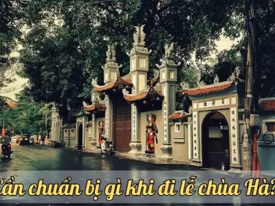 Chuẩn bị đồ lễ chùa Hà đầy đủ và đong đầy lòng thành