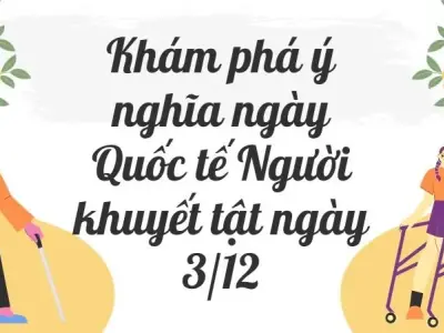 Khám phá ý nghĩa ngày Quốc tế Người khuyết tật ngày 3/12