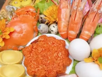 Đồ cúng vía Thần Tài đầy đủ, giúp gia chủ phát lộc phát tài