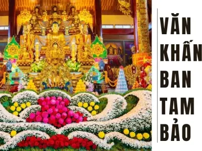 Văn khấn ở ban Tam Bảo cầu tài, cầu lộc, cầu bình an 