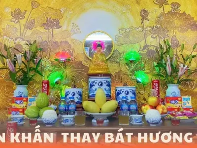 Văn khấn thay bát hương mới bỏ bát hương cũ