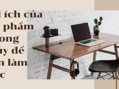 Bài trí vật phẩm phong thủy để bàn làm việc để hút tài lộc