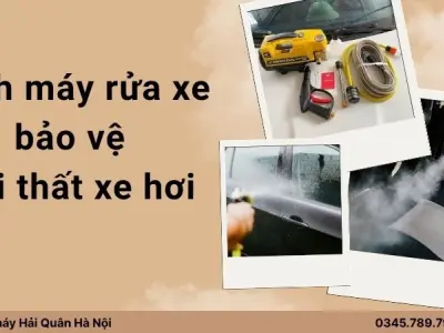Máy rửa xe giúp hạn chế trầy xước sơn và hư hại nội thất